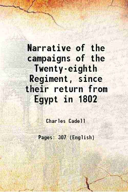 Narrative of the campaigns of the Twenty-eighth Regiment, since their … | Immagine principale