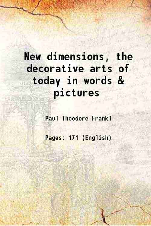 New dimensions, the decorative arts of today in words & … | Immagine principale