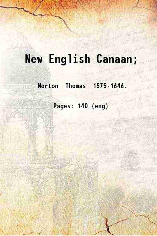 New English Canaan; 1838