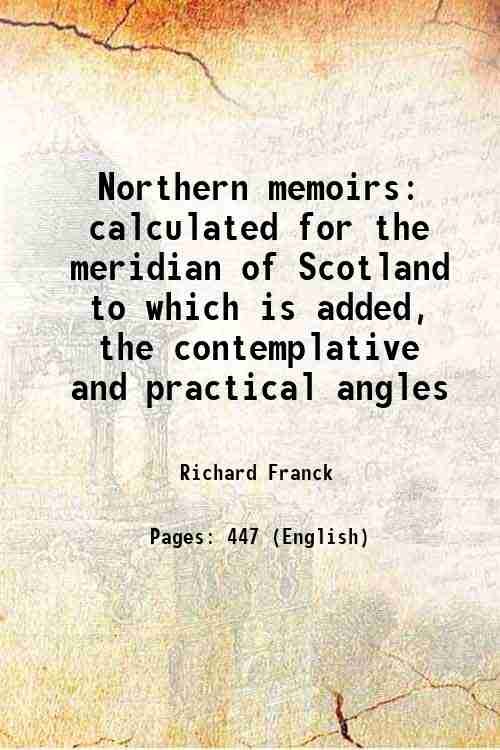 Northern memoirs calculated for the meridian of Scotland; to which … | Immagine principale