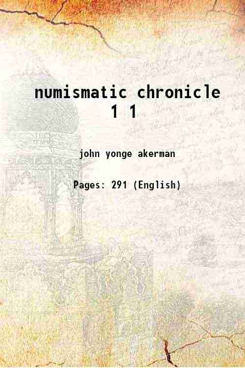 numismatic chronicle Volume 1 1838