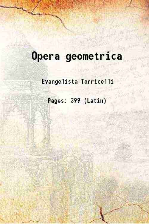 Opera geometrica 1644 | Immagine principale