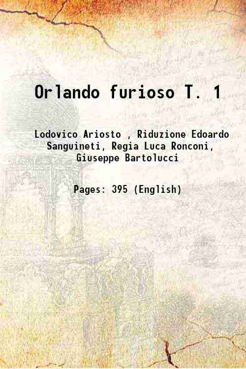 Orlando furioso T. 1 1792