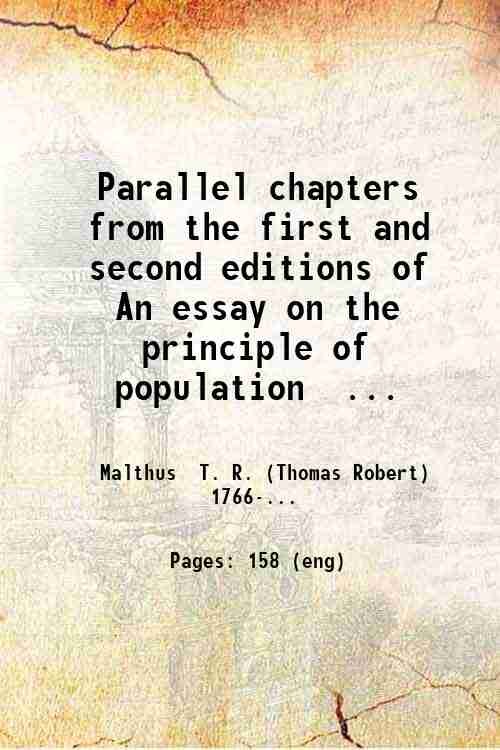 Parallel chapters from the first and second editions of An …