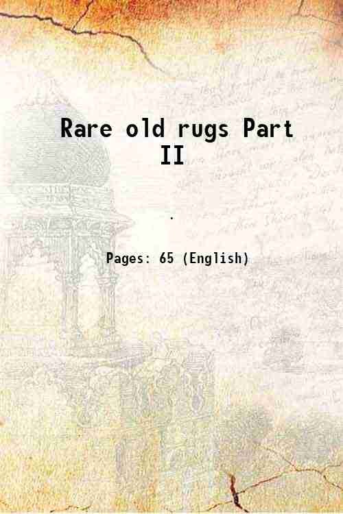 Rare old rugs Part II 1926 | Immagine principale