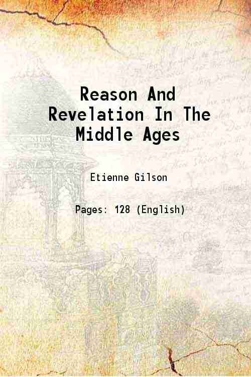 Reason And Revelation In The Middle Ages 1938 | Immagine principale