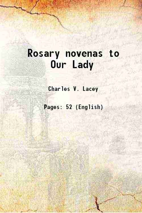 Rosary novenas to Our Lady 1926 | Immagine principale