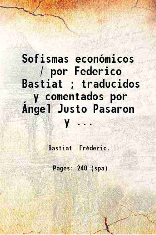 Sofismas econÛmicos 1847