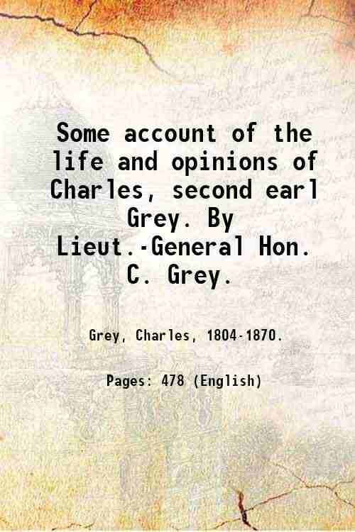Some account of the life and opinions of Charles, second …
