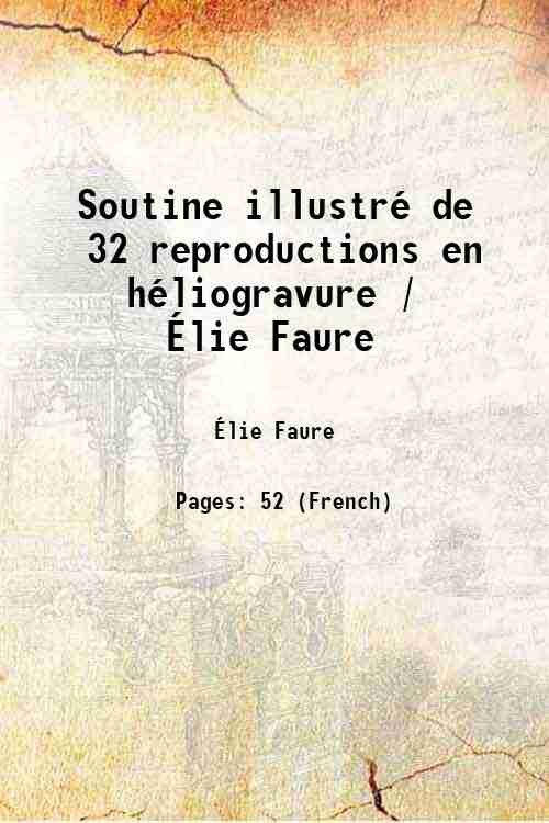 Soutine illustrÈ de 32 reproductions en hÈliogravure / …lie Faure … | Immagine principale
