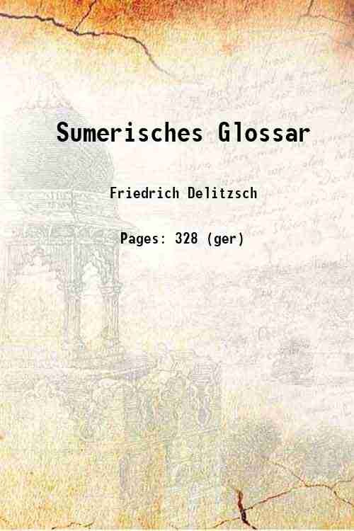 Sumerisches Glossar 1914