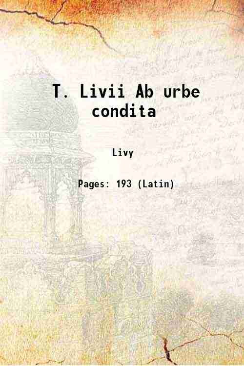 T. Livii Ab urbe condita 1868