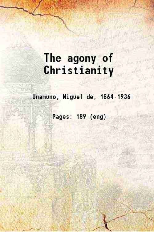 The agony of Christianity 1928 | Immagine principale