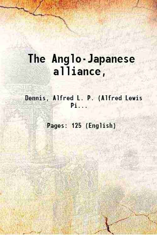 The Anglo-Japanese alliance, 1923
