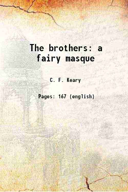 The brothers a fairy masque 1902