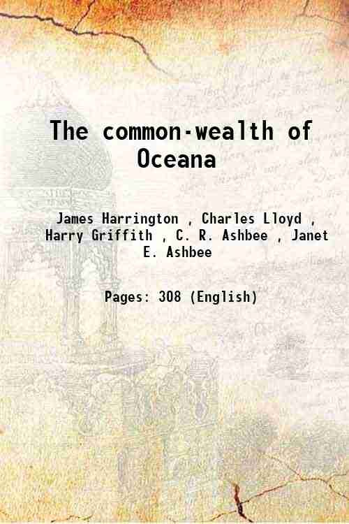 The common-wealth of Oceana 1656