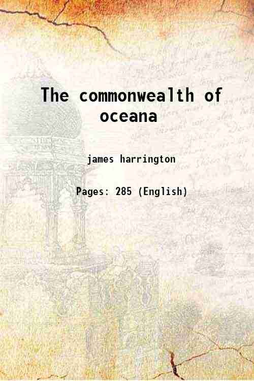 The commonwealth of oceana 1887