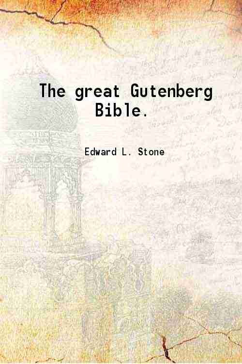 The great Gutenberg Bible. 1930