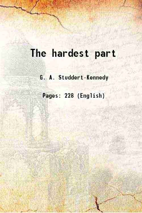 The hardest part 1918