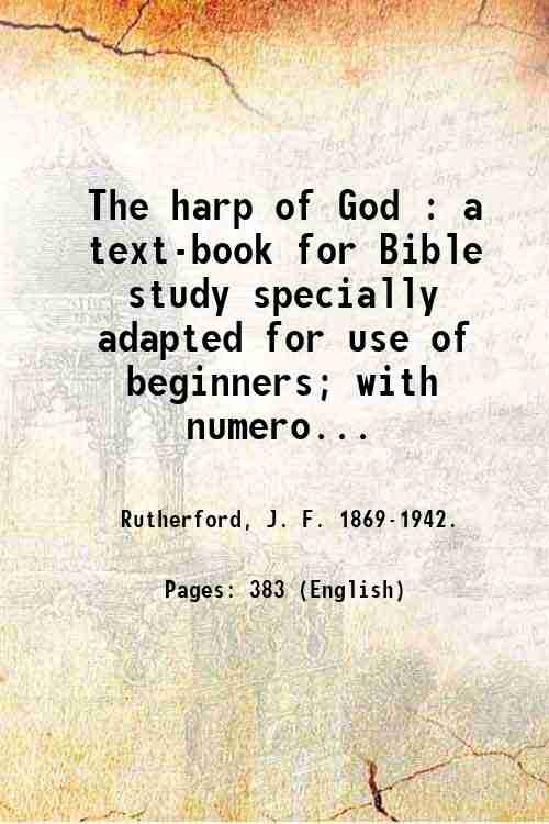 The harp of God : a text-book for Bible study …