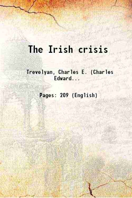 The Irish crisis 1848