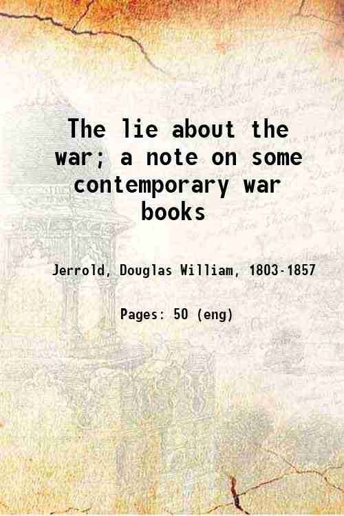 The lie about the war; a note on some contemporary … | Immagine principale