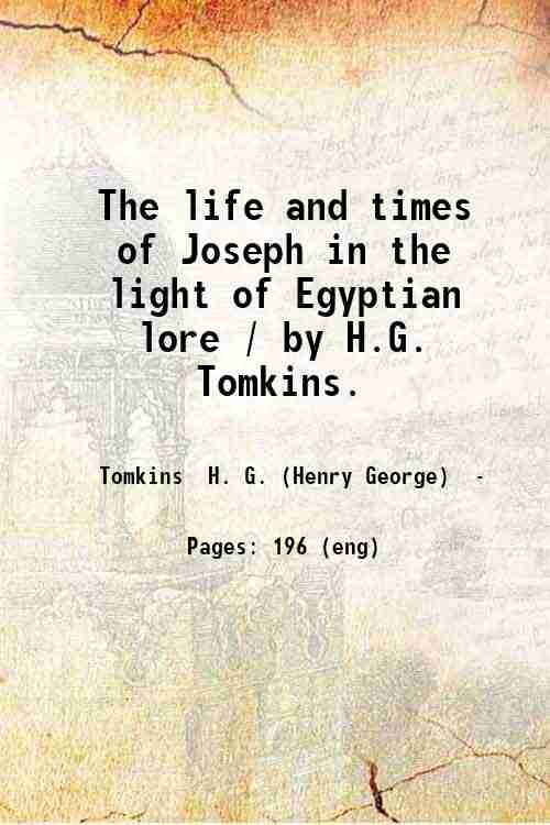 The life and times of Joseph in the light of …
