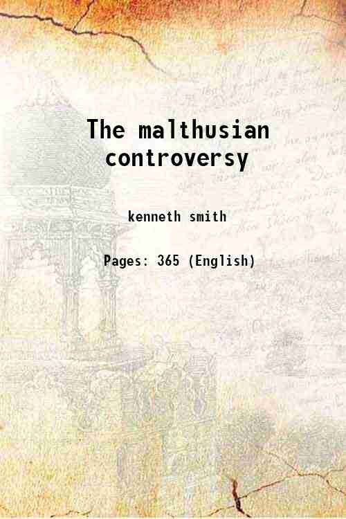 The malthusian controversy 1860