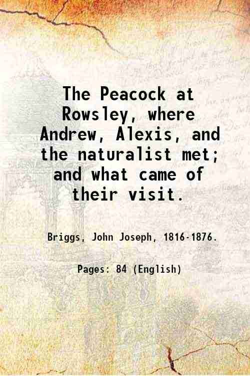 The Peacock at Rowsley, where Andrew, Alexis, and the naturalist …