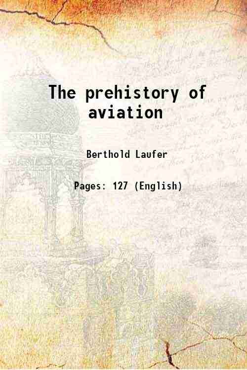 The prehistory of aviation 1928 | Immagine principale