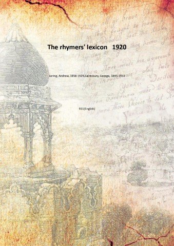 The rhymers' lexicon 1920