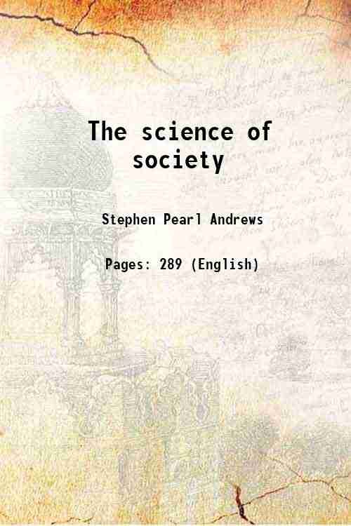 The science of society 1854