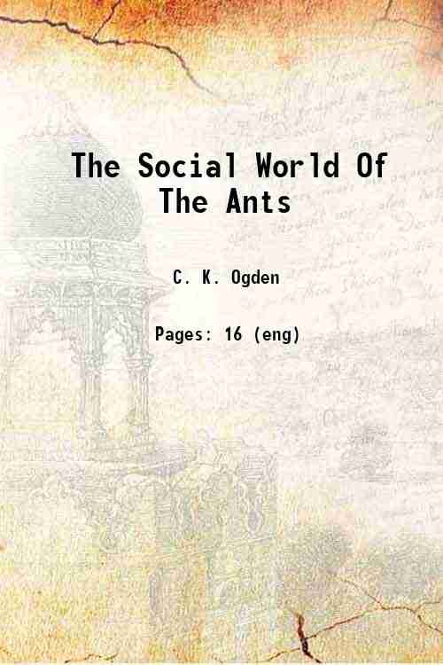 The Social World Of The Ants 1930 | Immagine principale