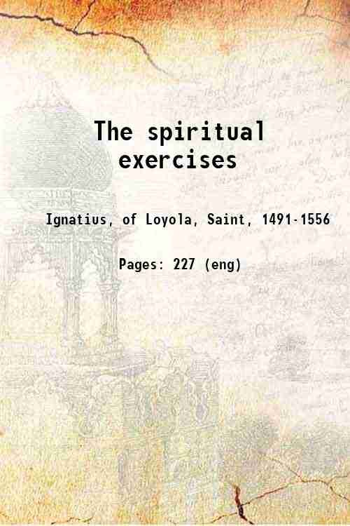 The spiritual exercises 1914
