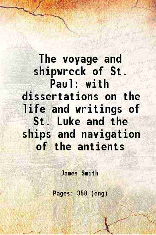 The voyage and shipwreck of St. Paul with dissertations on …