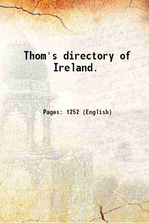 Thom's directory of Ireland. 1850