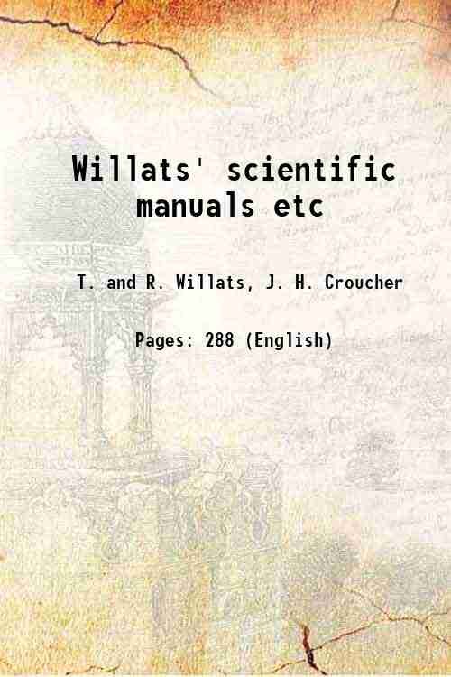 Willats' scientific manuals etc 1848