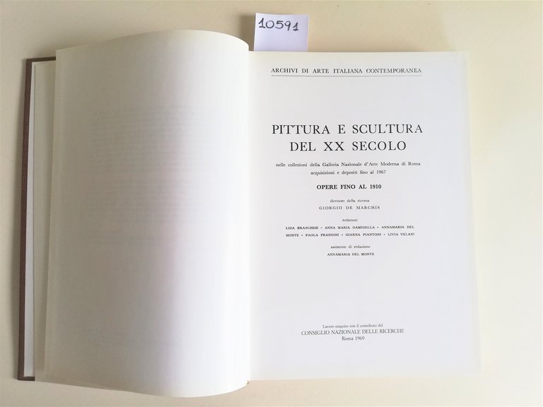 Pittura e scultura del XX secolo 1894-1994 1∞ edizione 1969