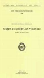 Acqua e copertura vegetale - Giornata mondiale dell'acqua, Roma, Accademia …