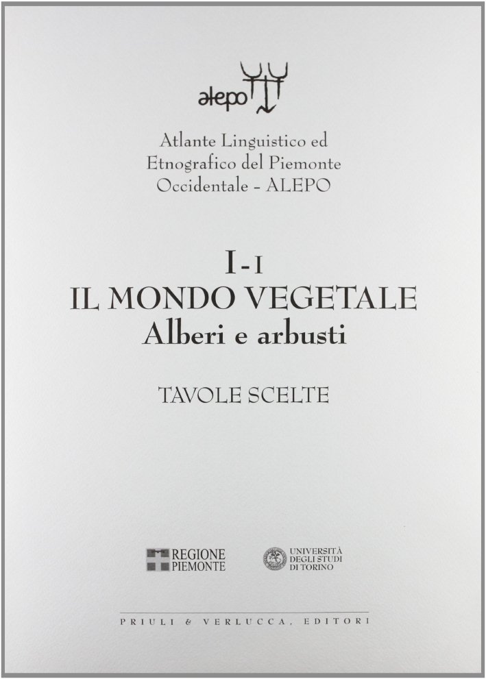 ALEPO. 1.I. Atlante linguistico ed etnografico del Piemonte Occidentale. Il …