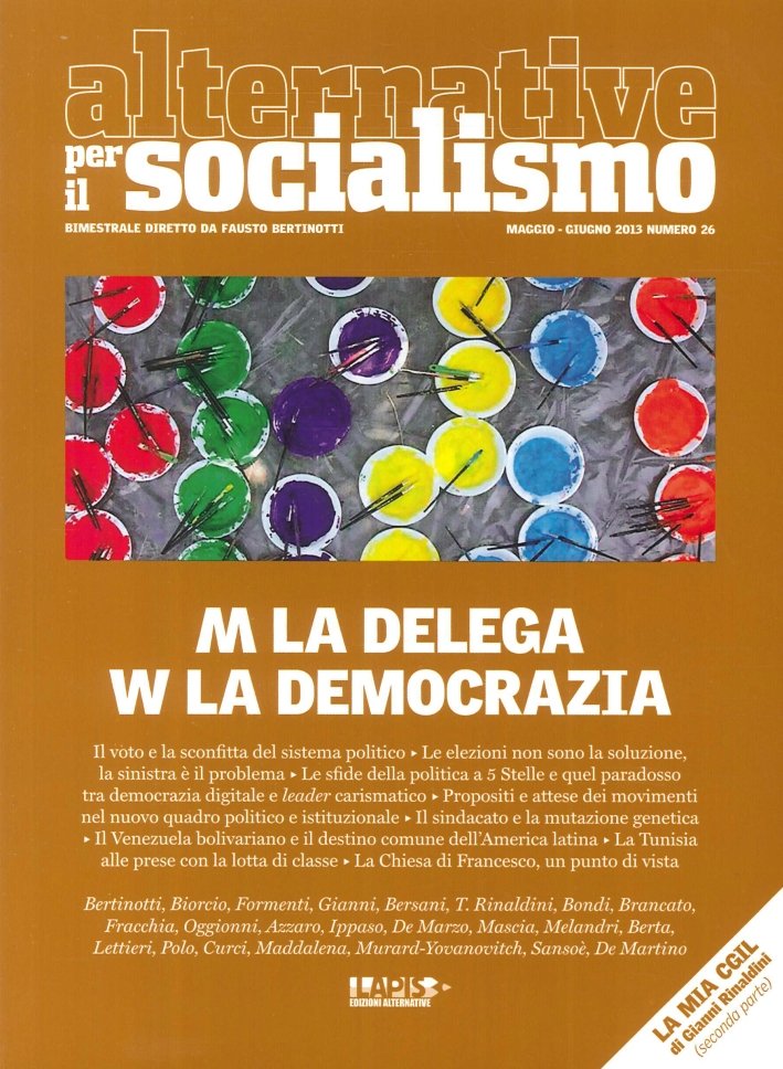 Alternative per il socialismo (2013). Vol. 26, Roma, Edizioni Alternative … | Immagine principale