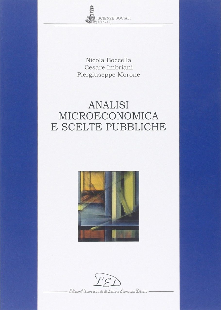 Analisi microeconomica e scelte pubbliche
