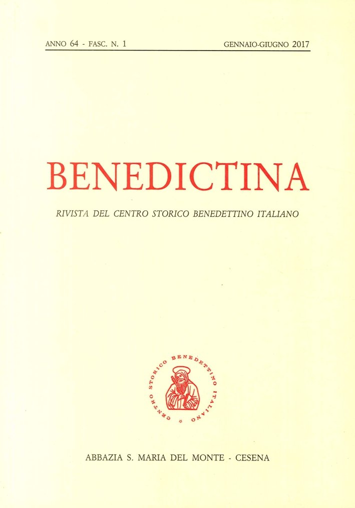 Benedictina. Rivista del centro storico benedettino italiano. Anno 64 Fasc.1. … | Immagine principale