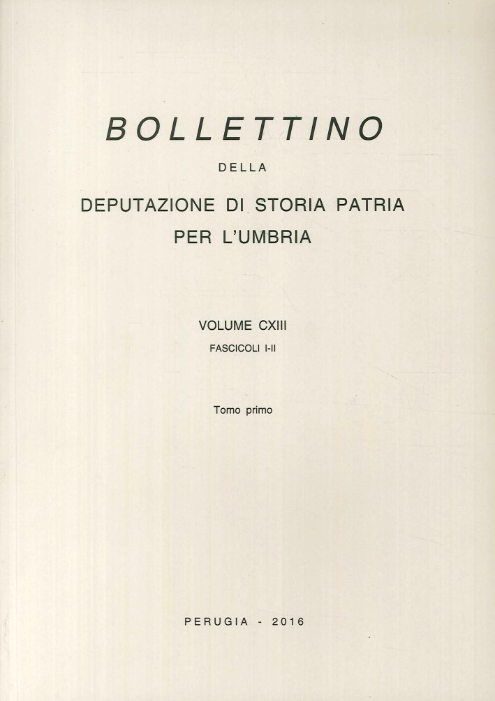 Bollettino della Deputazione di Storia Patria per l'Umbria. Vol. 113 … | Immagine principale