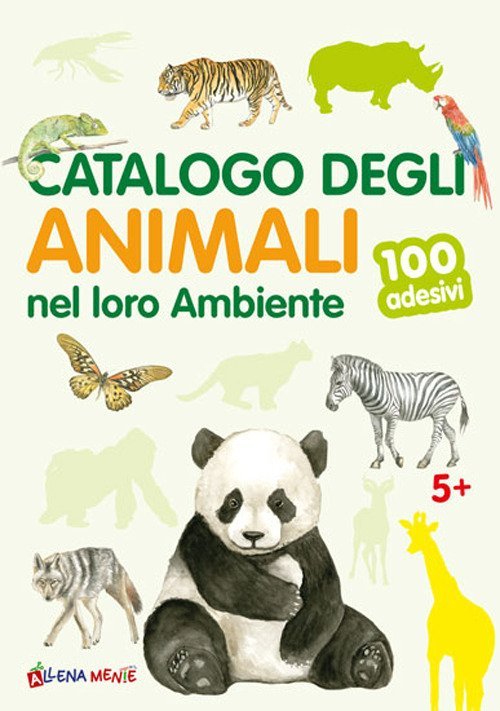 Catalogo degli animali nel loro ambiente. 100 adesivi