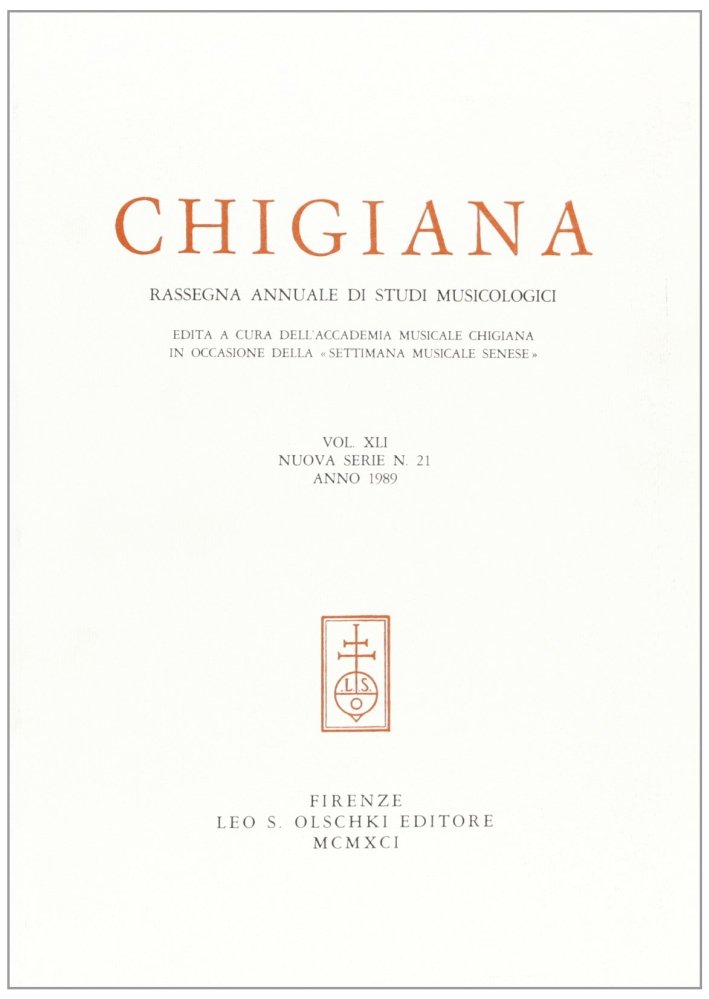 Chigiana. Rassegna annuale di studi musicologici. Vol. XLI | Immagine principale