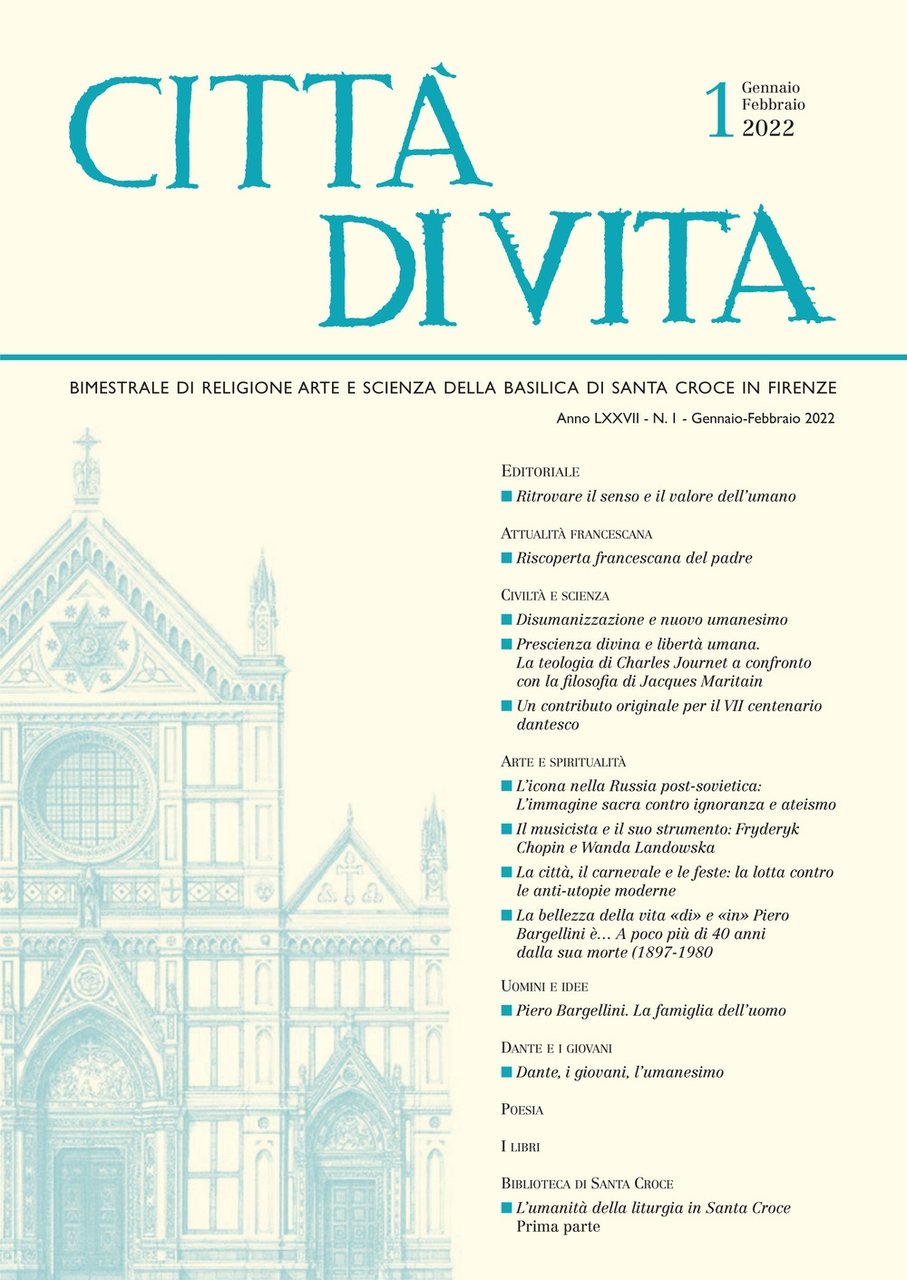 Città di vita (2022). Anno LXXVII-Vol. 1 Gennaio-Febbraio. Bimestrale di … | Immagine principale