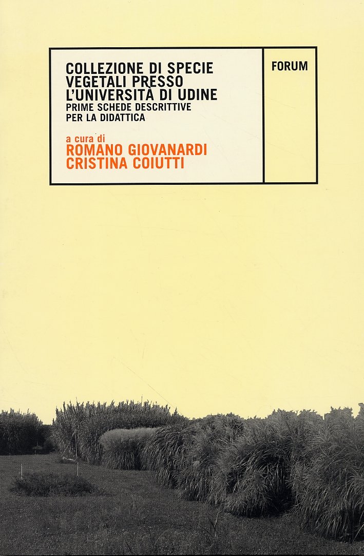 Collezione di specie vegetali presso l'Università di Udine. Prime schede … | Immagine principale