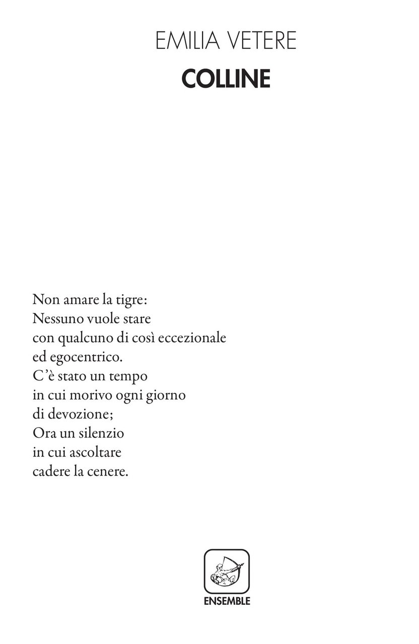 Colline, Roma, Edizioni Ensemble, 2018