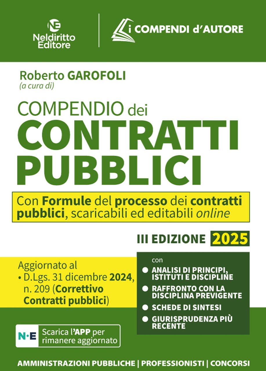 COMPEDIO DEI CONTRATTI PUBBLICI